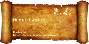 Muzsi László névjegykártya